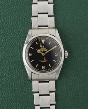 Rolex Explorer Ref. 6610 Oyster Perpetual Black Dial Oyster Bracelet