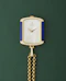 Corum 18k Yellow Gold Ref. 176424 Lapis Lazuli Diamonds Mother of Pearl Dial Pendant Watch - image 1