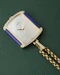 Corum 18k Yellow Gold Ref. 176424 Lapis Lazuli Diamonds Mother of Pearl Dial Pendant Watch - image 9