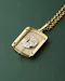 Corum 18k Yellow Gold Ref. 176424 Lapis Lazuli Diamonds Mother of Pearl Dial Pendant Watch - image 13