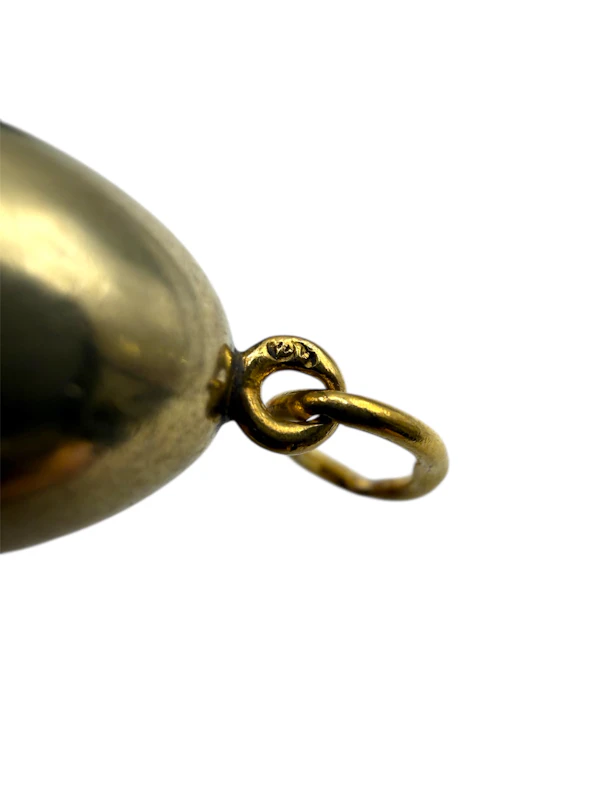 Faberge gold Russian egg pendant, Moscow, 1890s. - image 3