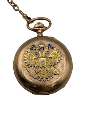 Russian gold pocket watch, c.1900 by Pavel Bure.