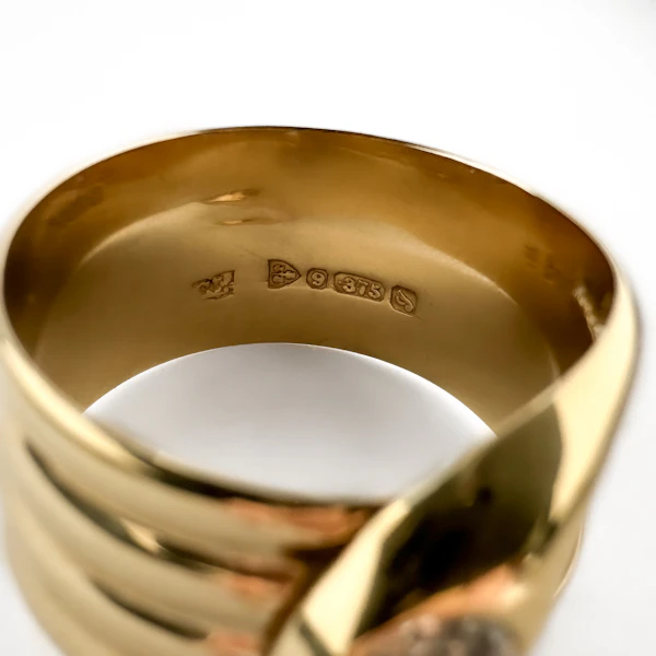 Old Cut Diamond Coiled Snake Ring - Saddingtons Jewellery Stand 375 - image 5