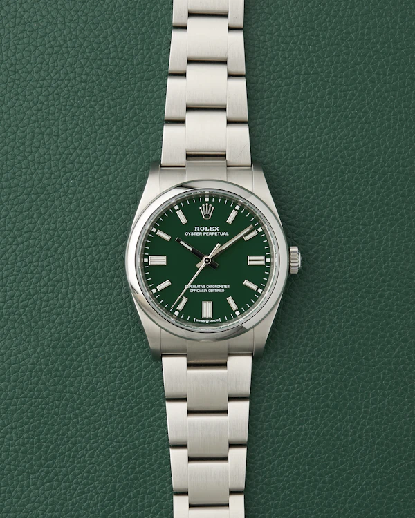 Rolex Ref. 126000 Oyster Perpetual 36 Green Dial Full Set 2020 - image 1