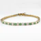 Emerald & Diamond Tennis Bracelet - Saddingtons Jewellery Stand 375 - image 1