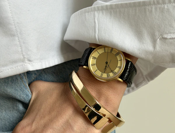Georg Jensen gold mens watch - image 4