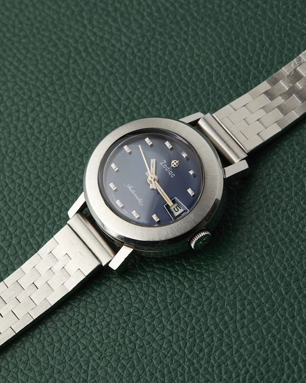 Zodiac Ref. 472-937 Blue Dial Brick Bracelet Automatic - image 10