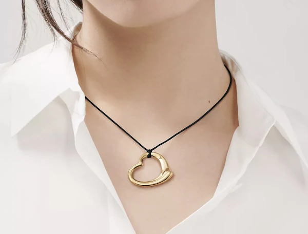 Tiffany Elsa Peretti 18k gold open heart large - image 2