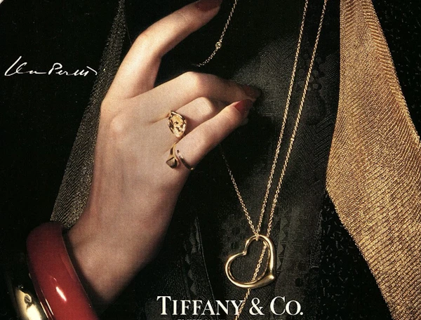 Tiffany Elsa Peretti 18k gold open heart large - image 3