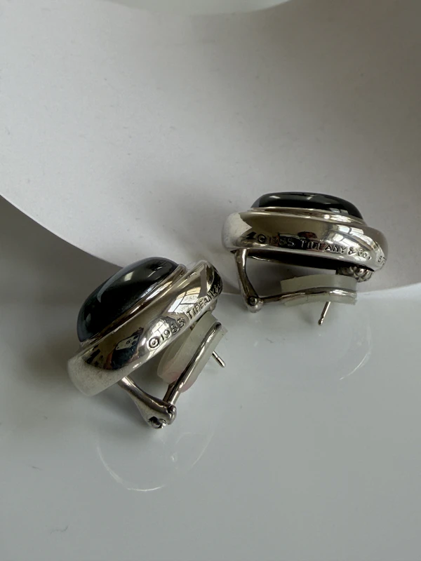 Tiffany Paloma Picasso Hematite & silver earrings - image 2