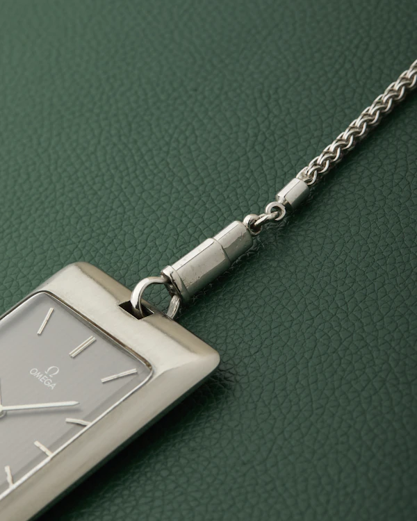 Omega DeVille Ref. 111.1738 Pocket Watch & Omega Chain - image 12