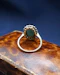 Downstairs at Grays: A very fine 18 ct. Yellow & White Gold Turquoise and Diamond Cluster Dress Ring. Circa 1950. - image 4
