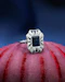 Downstairs at Grays: Art Deco Rectangular Sapphire and Diamond Dress Ring Circa 1920-1935 - image 2