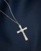 Downstairs at Grays: A very fine 18ct White Gold (Tested), 1,20 Carat (approximately), Diamond Cross, with an articulated bail and later 18ct White Gold Chain. - image 2