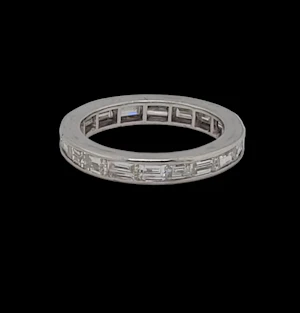 Landscape baguette diamond eternity ring sku 8884 DBGEMS
