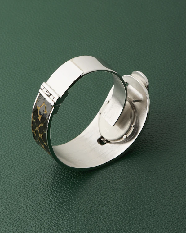 Consul Sculptural Reflective Patterned Cuff Bracelet Watch - image 13