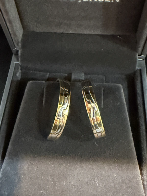 Georg Jensen Gold Fusion Hoop Earrings - image 4
