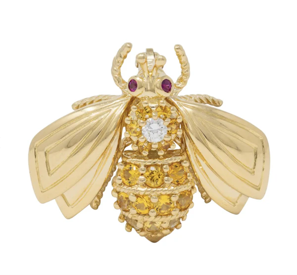 Tiffany & Co 18k Bee gem brooch |Grasilver - image 3