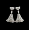 Art deco diamond drop earrings sku 8802 DBGEMS - image 1