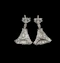 Art deco diamond drop earrings sku 8802 DBGEMS - image 2