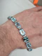 Art deco aquamarine and diamond bracelet sku 8890 DBGEMS - image 3