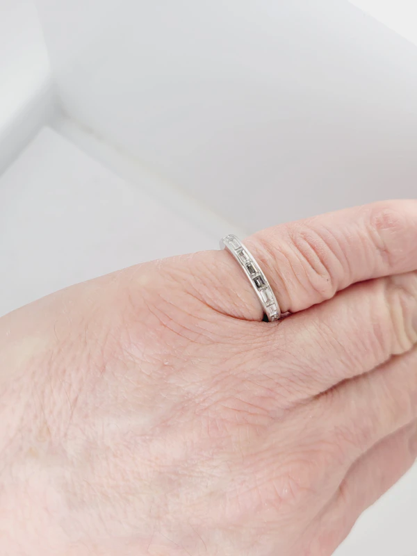 Landscape baguette diamond eternity ring sku 8884 DBGEMS - image 2