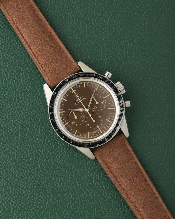 Omega Speedmaster Ref. 2998-1 Rare Chocolate Caramel Brown Tropical Dial - image 2