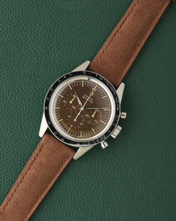 Omega Speedmaster Ref. 2998-1 Rare Chocolate Caramel Brown Tropical Dial - image 3