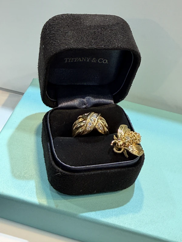 Tiffany & Co "Schlumberger" 18k diamond ring | Grasilver unit 367 - image 3