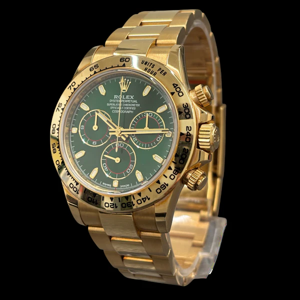ROLEX DAYTONA 116508 GREEN ' JONH MAYER' FULL SET 2020 DIAL ON CARD - image 1