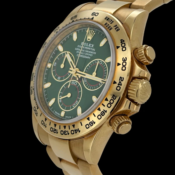 ROLEX DAYTONA 116508 GREEN ' JONH MAYER' FULL SET 2020 DIAL ON CARD - image 2