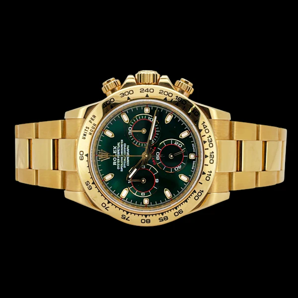 ROLEX DAYTONA 116508 GREEN ' JONH MAYER' FULL SET 2020 DIAL ON CARD - image 4