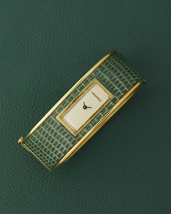 Longines Green Textured Champagne Dial Bangle - image 3