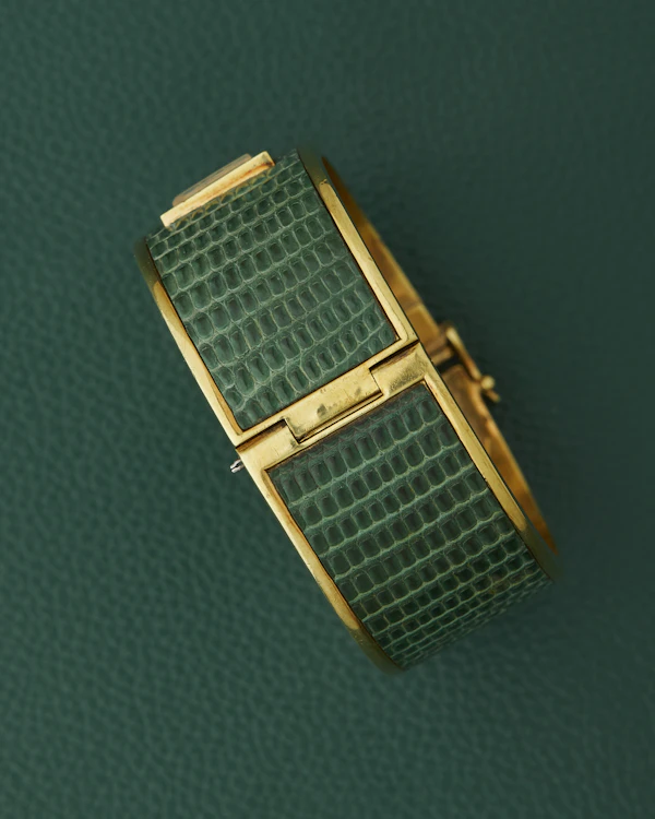 Longines Green Textured Champagne Dial Bangle - image 12