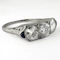 Art Deco 2.5ct Diamond Trilogy Ring - Saddingtons Jewellery Stand 375 - image 3