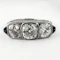 Art Deco 2.5ct Diamond Trilogy Ring - Saddingtons Jewellery Stand 375 - image 2