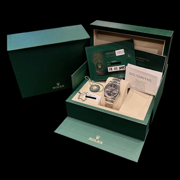 ROLEX DATEJUST OYSTER WIMBLEDON 2025 NEW STYLE BOX FULL SET UK PURCHASE RECEIPT - image 6