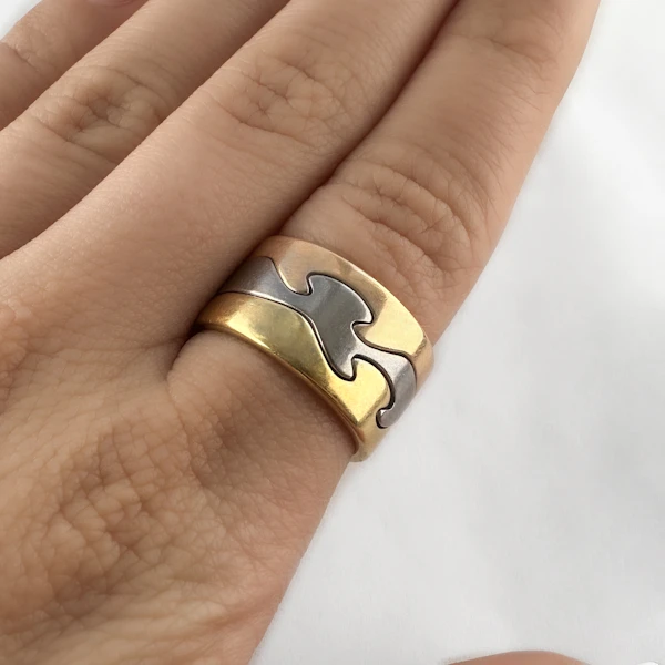 Georg Jensen Fusion 3 Ring Stack - Saddingtons Jewellery Stand 375 - image 2