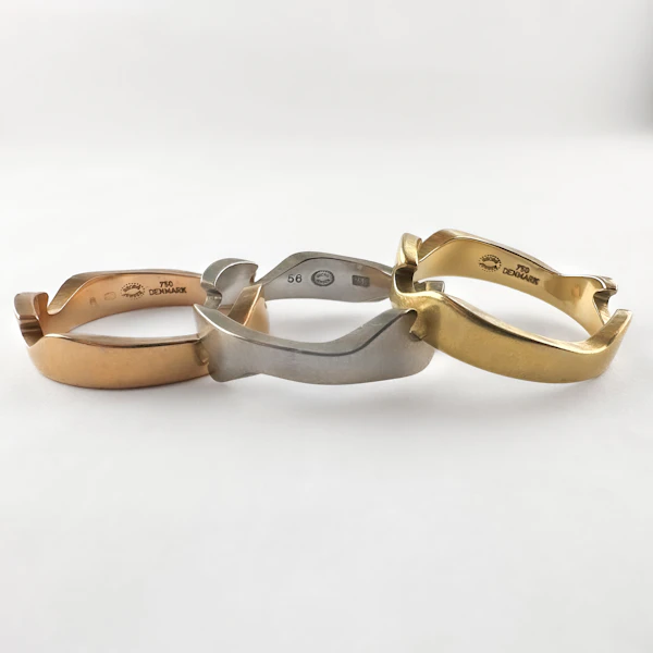 Georg Jensen Fusion 3 Ring Stack - Saddingtons Jewellery Stand 375 - image 3