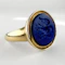 Lapis Griffin Intaglio Signet Ring - Saddingtons Jewellery Stand 375 - image 2