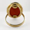Large Coral Cabochon Statement Ring - Saddingtons Jewellery Stand 375 - image 6