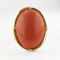 Large Coral Cabochon Statement Ring - Saddingtons Jewellery Stand 375 - image 4