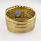 Ceylon Sapphire & Pavé Diamond Cocktail Ring - Saddingtons Jewellery Stand 375 - image 4