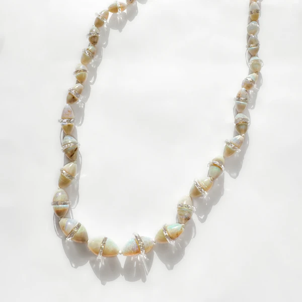 Antique Opal Beads - Saddingtons Jewellery Stand 375 - image 3