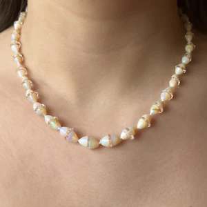 Antique Opal Beads - Saddingtons Jewellery Stand 375