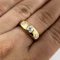 Edwardian 3 Stone Diamond Gypsy Ring - Saddingtons Jewellery Stand 375 - image 1