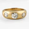 Edwardian 3 Stone Diamond Gypsy Ring - Saddingtons Jewellery Stand 375 - image 2