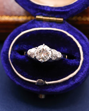 Downstairs at Grays: Platinum 0.70ct Diamond Solitaire Ring Circa 1920