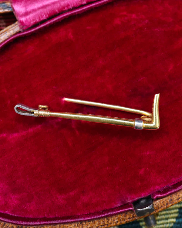 Ridding Crop Brooch Pin Circa 1880 - image 1