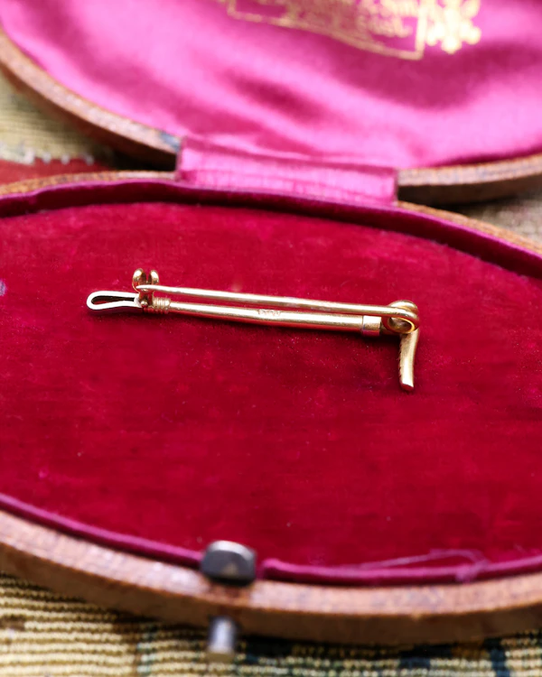 Ridding Crop Brooch Pin Circa 1880 - image 3